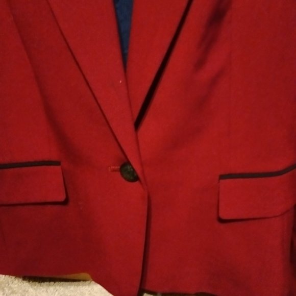 Nine West Maroon & Black Blazer - Picture 2 of 3
